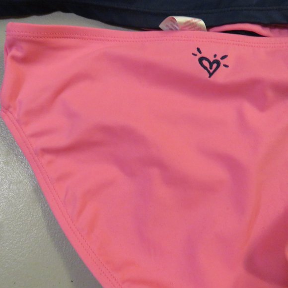 Pink & Blue 2 Pcs Justice Tankini Swimsuit Size 10 - Picture 10 of 13